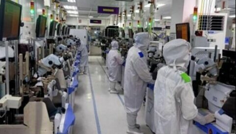 The captive line in the Atec facility in action.