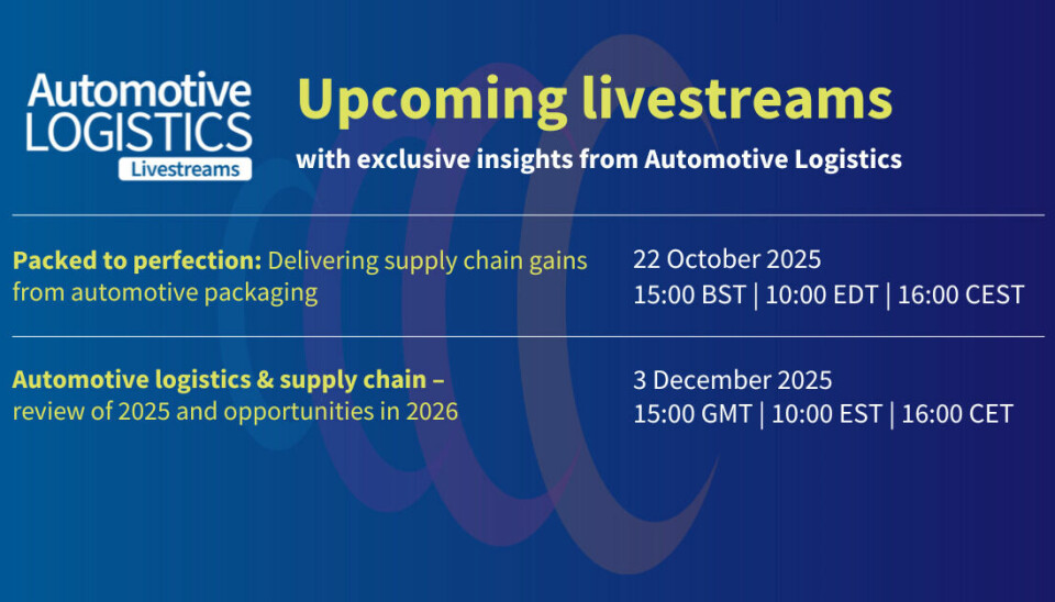 Register now: Automotive logistics & supply chain – review of 2025 and opportunities in 2026