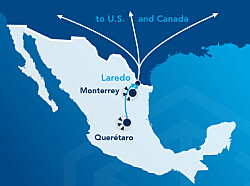 Cross-border automotive freight consolidation to mitigate US tariffs
