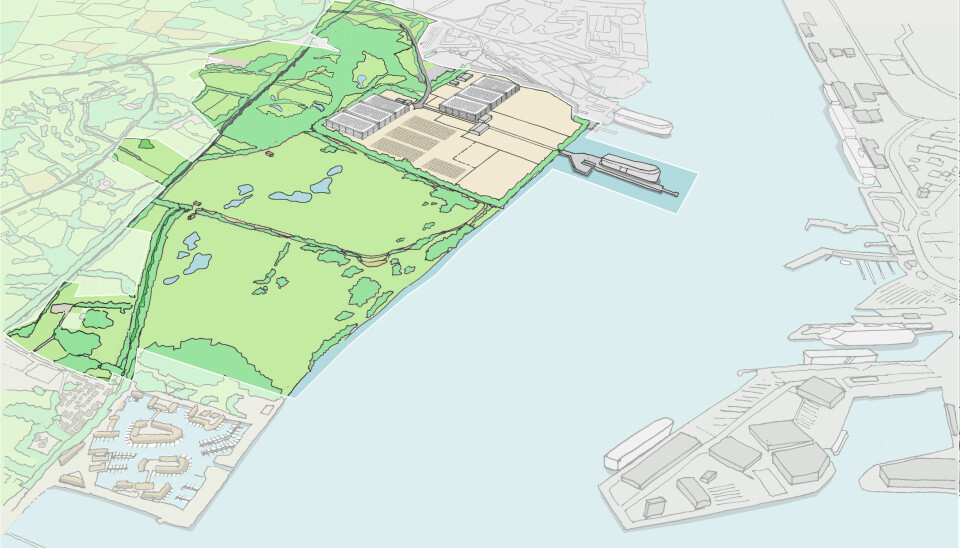 Artist’s impression of the Solent Gateway footprint